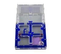 Insect Villa Acrylic Ant Farm Diy Family Study Ant Behavior Ant Castle Moisturizing Natural Eco Display Box Mania House(Blue)