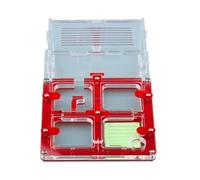 Insect Villa Acrylic Ant Farm Diy Family Study Ant Behavior Ant Castle Moisturizing Natural Eco Display Box Mania House(Rosso)