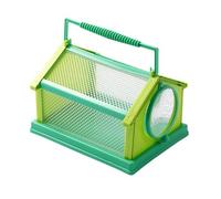 Insect Watching Cage for Outdoor Use, Breeding Cage for Silkworms, 20 x 15 x 13 cm, Insect Butterfly Cage, Portable, Breathable, Small Animal Cage (Lake Blue)