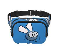 Insect Wings Eyes Cartoon Print Stylish and Practical Waist Bag,Adjustable,Perfect for Travel,and Outdoor Activities