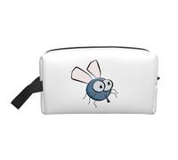 Insect Wings Eyes Cartoon Printed Big Capacity Storage Bag, Portable Toiletry Organizer with Secure Zipper Closure