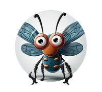 Insect Wings Eyes Ceramic Decorative Plates Bone China Decorative Plate With Display Stand Handmade Ceramic Ornament Personality Porcelain Dinner Plate Crafts For Home Office Wall Decoration 17cm