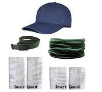 InsectGuard Tick Gaiters - Permethrin Treated, Ticks, Mosquitoes, Flies & More Insect Repellent, Unisex Adult, (Green/White/Blue) Complete Package 1