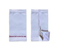 InsectGuard Tick Gaiters - ZipOn Permethrin Treated, Ticks, Mosquitoes, Flies & More Insect Repellent, Unisex Adult, White, 8 Inch Extra Wide