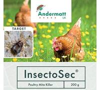 InsectoSec® Chicken Mite Powder 200g - UK Approved for Red Mite Control | Natural & Organic | Diatomaceous Earth