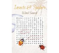 Insects and Spiders Word Search: Fun Creepy Crawly Themed Word Find Puzzle for Adults, Seniors and Teens