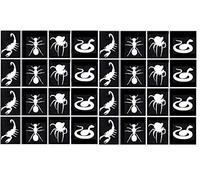 Insects Animals and Birds Tattoo Glitter Stencils Collection (Animal Tattoo Stencils c3)