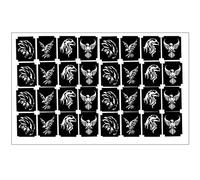 Insects Animals and Birds Tattoo Glitter Stencils Collection (Eagle Tattoo Stencils)