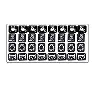 Insects Animals and Birds Tattoo Glitter Stencils Collections (Owl C2 Tattoo Stencils)
