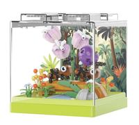 Insects Flower Bouquet Building Set - Mini Building Blocks Flowers Plants Decor with Dust Cover (03)