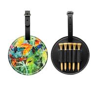 Insects of All Kinds Black Printed Golf tee Storage Bag - Portable Design, Easy to Organize tee