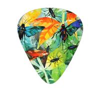 Insects of all kinds guitar picks in three different thicknesses, suitable for electric guitar and band players