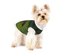 Insects On Leaves Small Dog Cotton Vest Large - Breathable, Comfortable Pet Shirt for Cats and Dogs