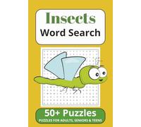 Insects Word Search Puzzle Book: Word Searches with Easy to Read Print about Crawling creatures, beetles and butterflies and more | 6x9 inches, 110 ... Puzzles, Gift for Vacations and Holiday times