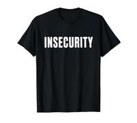 Insecurity Backside Funny Pun Sarcastic Security Costume Value Graphic T-Shirt, Men, Black, XL