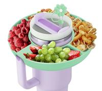 Insefocc Stanley Cup 30 oz Snack Bowl With Handle, Compatible With Stanley, Reusable, Silicone Accessories (Teal)