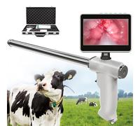 Insemination Kit for Cattle, Adjustable Visual Insemination Gun with Screen, Professional Sperm AI Gun Tools for Cows, Visual Endoscope for AI Procedures