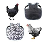 INSEOWI 2PCS Chicken Back Protectors Strong Prevent Pecking Gear Soft Cloth for Healthy Growth Waterproof Chicken Saddles Apron
