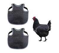 INSEOWI 2PCS Chicken Back Protectors Strong Prevent Pecking Gear Soft Cloth for Healthy Growth Waterproof Chicken Saddles Apron
