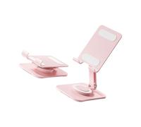 INSEOWI Double Angles Adjustable Foldable Phone Holder Desktop Stand Anti Slip Silicone Base Carbon Steel Alloy for Tablets Devices Heavy Duty Foldable Phone Mount