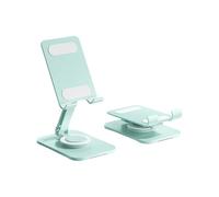 INSEOWI Double Angles Adjustable Foldable Phone Holder Desktop Stand Anti Slip Silicone Base Carbon Steel Alloy for Tablets Devices Heavy Duty Foldable Phone Mount
