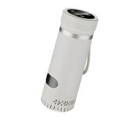 INSEOWI Double Tone Aluminum Refrigerating Glass Rechargeable Transportable Tiny Refrigerator for Car Wilderness Expeditions Tiny Travel Refrigerator Cup with Direct Current Refrigerating