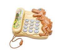 INSEOWI Early Learning Dinosaur Toy With 5 In 1 Functions Story Mode Number Games Telephone Simulator For Children Over 3 Years Children's Educational