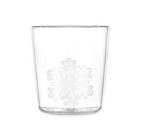 INSEOWI Elegant Christmas Glass Cup Festival 3D Wreath Cup Sturdy Themed Pattern Mug for Parties Mug