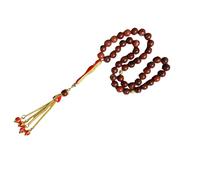 INSEOWI Elegant Gemstones Bead Wristlet Elastic Cord Gold Tassels Accent Stretch Jewelry for Casual Formal Stone Bead Elastic