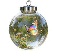 INSEOWI Elegant Wildlife Acrylic Round Balls Hanging Ornament Christmas Home Decor & Collectible Surprises Festives Room Decoration