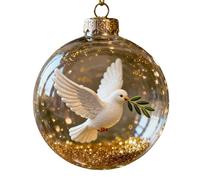 INSEOWI Elegant Wildlife Acrylic Round Balls Hanging Ornament Christmas Home Decor & Collectible Surprises Festives Room Decoration