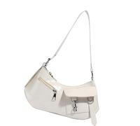 INSEOWI Fashionable Lightweight PU Shoulder Bag for Women with Adjustable Strap & Organizational Pockets for Daily Essentials Comfortable Underarm Purse