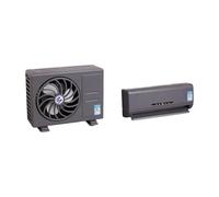 INSEOWI Interactive Tiny Solar Air Conditioners Model Safe ABS Construction Dollhouses and STEM Learning for Kids Solar Powered Toy Air Conditioners