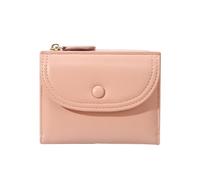 INSEOWI Modern Women's Thin Wallet PU Leather Multi-Pockets Lightweight Zippered Closure Practical Essentials On-The-Go Lightweight Compact Wallet