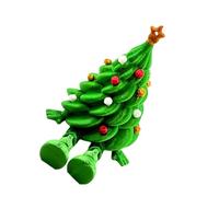 INSEOWI Printed Green Christmas Tree Desk Decor Printed Stress Relief Toy For Home Office Creative Tree Figurine Portable Travel Companion Figurine