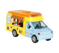 INSEOWI Realistic Ice Cream Car/Fast Food Pull Back Vehicle Toy Collectible Model Car Figurine For Toddler Hand Eye Coordination Miniature Food Truck Toy