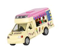 INSEOWI Realistic Ice Cream Car/Fast Food Pull Back Vehicle Toy Collectible Model Car Figurine For Toddler Hand Eye Coordination Miniature Food Truck Toy