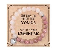 INSEOWI Stone Accent Heart Alloy Construction Wrist Chain Comfortable Bangle for Long Term Wear Day to Night Secure Clasp