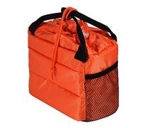 Insert Camera Bag, 20 x 10 x 18 cm / 7.87 x 3.93 x 7.08 inch Water Proof Partition Camera Hand Bag Shockproof Padded Divider Cover Case for DSLR Storage (Orange)
