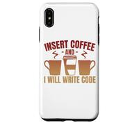 Insert Coffee And I Will Write Code Coder Case for iPhone XS Max