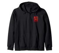 INSERT COIN TO PLAY Retro Arcade Game 25 Cents Coin Door Zip Hoodie