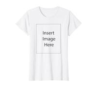 Insert Image Here Funny Ironic Gag T-Shirt, Women, White, XX-Large