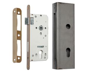 Insert Lock 90 / 50 Door Lock Gate Lock With Lock Box 250 X 80 X 40 Mm