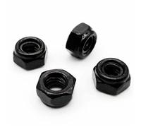 Insert Nuts,Socket Cap Screws 304 Stainless Steel M2 M2.5 M3 M3.5 M4 M5 M6 M8 M10 M12 M16 Black Nylock Nut Locknut Hex Nylon Self Lock Nut(M12)