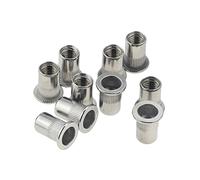 Insert Nuts,Socket Nuts,Threaded Inserts50pcs 20pcs 10pcs M3 M4 M5 M6 M8 M10 Aluminum Alloy Rivnut Flat Head Threaded Rivet Insert Nut sert Cap Rivet Rivet Nuts (Color : 10pcs_M10)