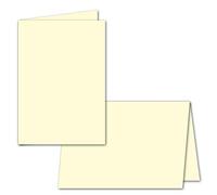 Insert Sheets DIN A5 for Double Card Notecards - 210 x 148 mm - 90 g/m²/Cream/Quality Brand Colourful from Gustav Neuser 50 Pieces Cream