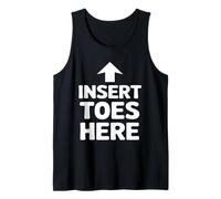 Insert Toes Here Arrow Humor Funny Comedy Jokes Winter Tank Top