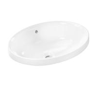 Inset Basin Hansgrohe Xuniva D Oval SmartClean 550x400x130 mm White