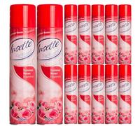 Insete Air Freshener Summer Roses 300ml -X12 Long Lasting Room Spray Eliminates Odours & Freshens Air with Floral Rose Fragrance - Ideal for Home, Office, Bathroom & Living Spaces for a Fresh