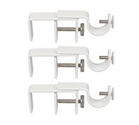 INSFITY Outside Mounted Blinds Curtain Rod Bracket (Only Fit for 1.3-2 inches Rectangle Headrail) No Drill No Tools Required (Patent Depending)